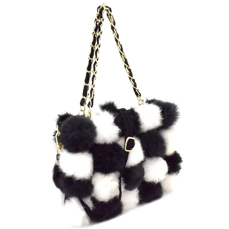 small fur purse